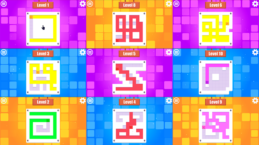 Paint Sponges Puzzle HTML5 Game by DevIndieStudio CodeCanyon